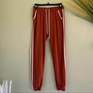 Deep Orange Sweatpants | INDERO